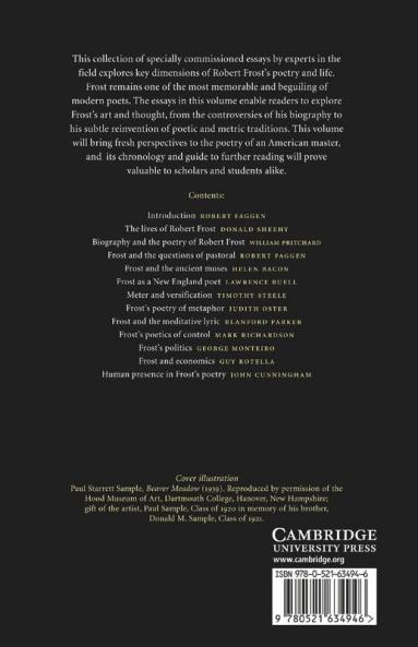 The Cambridge Companion to Robert Frost
