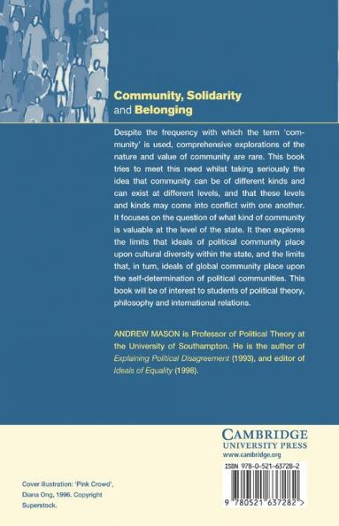 Community Solidarity and Belonging