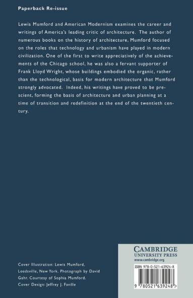 Lewis Mumford and American Modernism