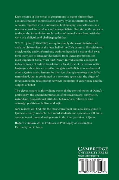 The Cambridge Companion to Quine