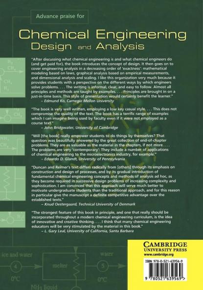 Chemical Engineering Design and Analysis