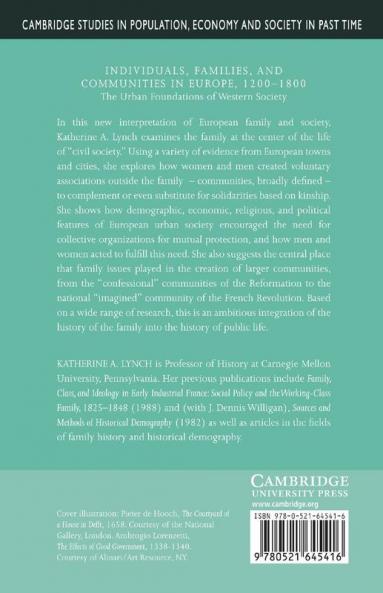 Individuals Families and Communities in Europe 1200-1800