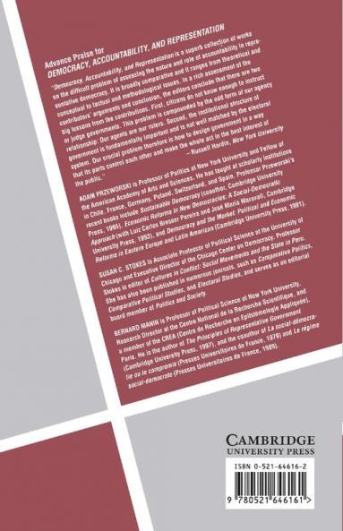 Democracy Accountability and Representation