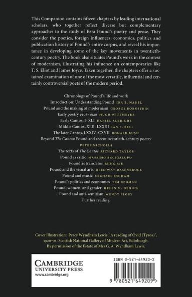 The Cambridge Companion to Ezra Pound