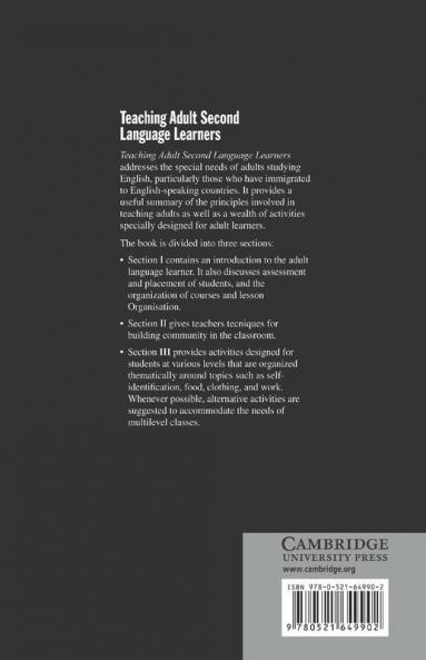 Teaching Adult Second Language Learners