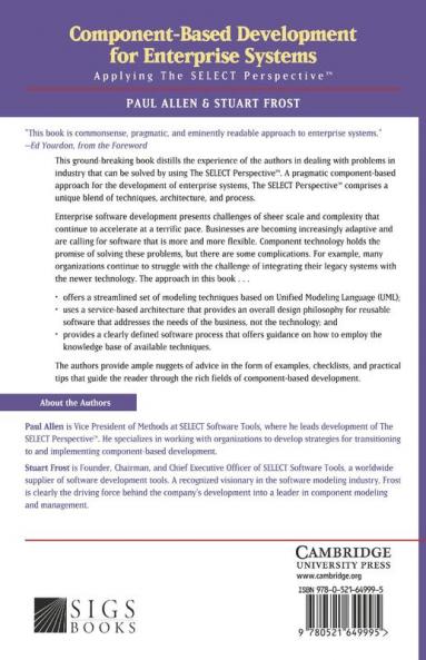 Component-Based Development for Enterprise             Systems