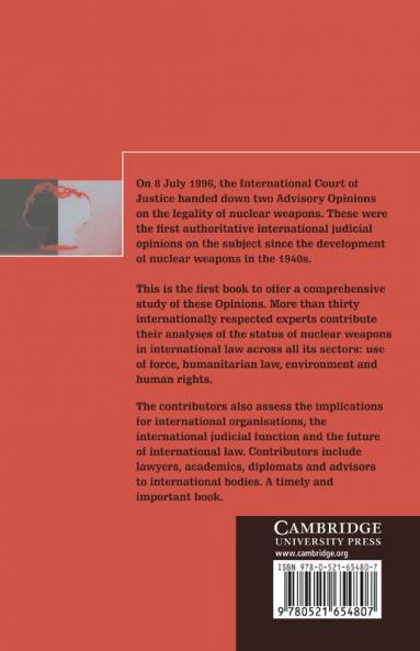 International Law the International Court of Justice and Nuclear Weapons