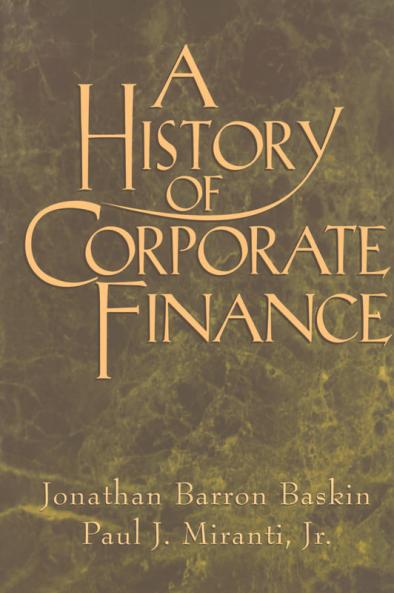 A History of Corporate Finance