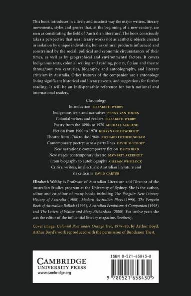 The Cambridge Companion to Australian Literature