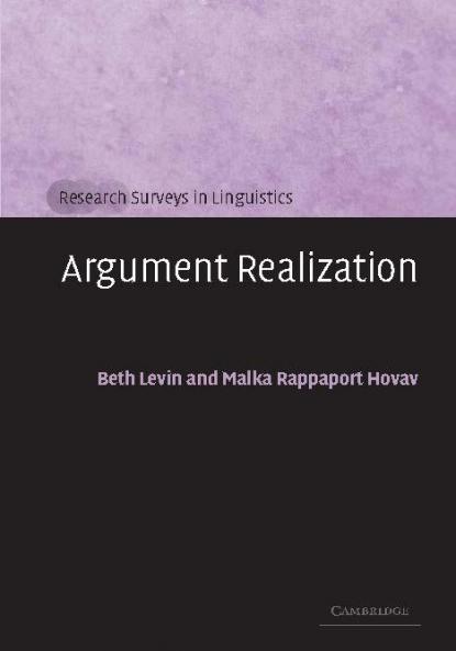 Argument Realization