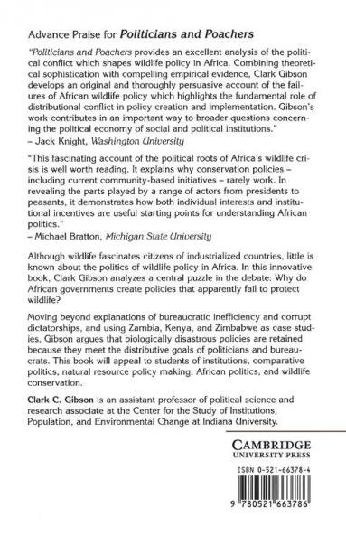 Politicians and Poachers
