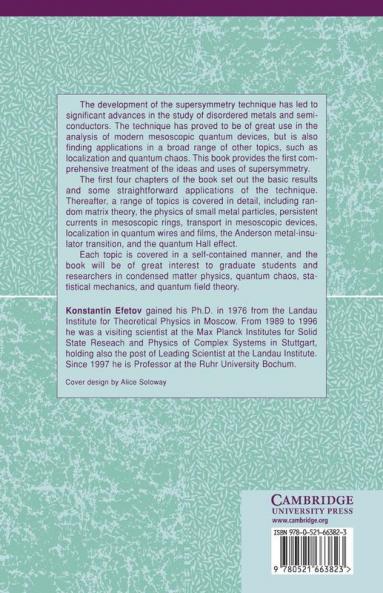 Supersymmetry in Disorder and Chaos