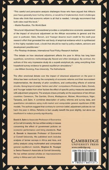 Structural Adjustment Reconsidered