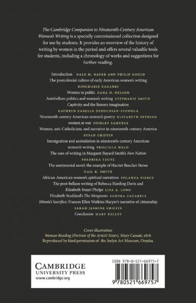 The Cambridge Companion to Nineteenth-Century American Women's Writing