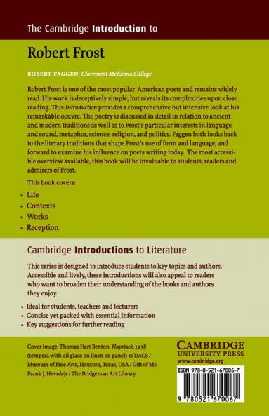 The Cambridge Introduction to Robert Frost