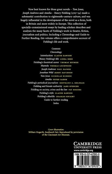 The Cambridge Companion to Henry Fielding
