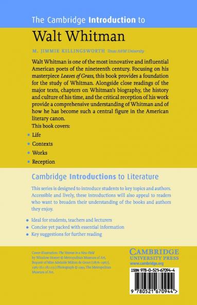The Cambridge Introduction to Walt Whitman