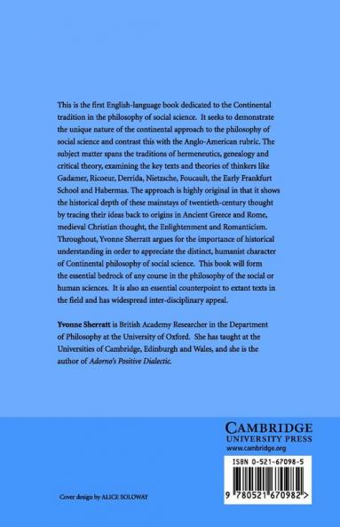 Continental Philosophy of Social Science
