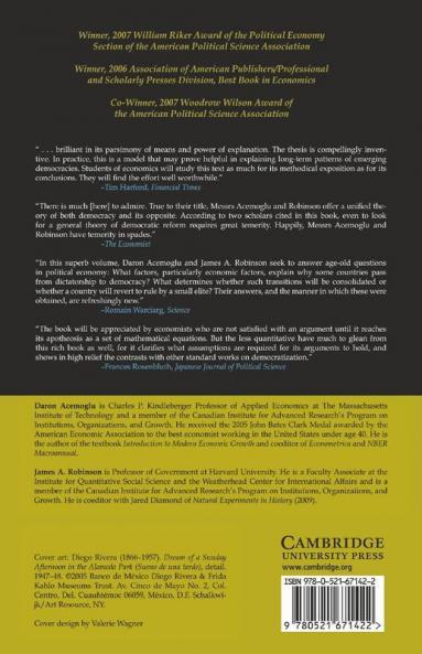Economic Origins of Dictatorship and             Democracy