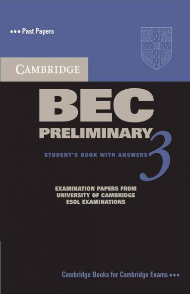 Cambridge BEC Preliminary 3 with Answers