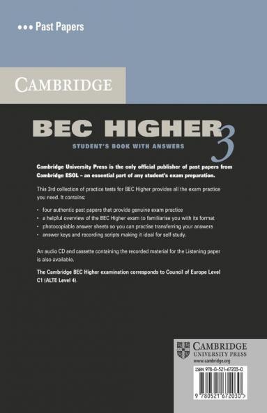 Cambridge BEC Higher 3