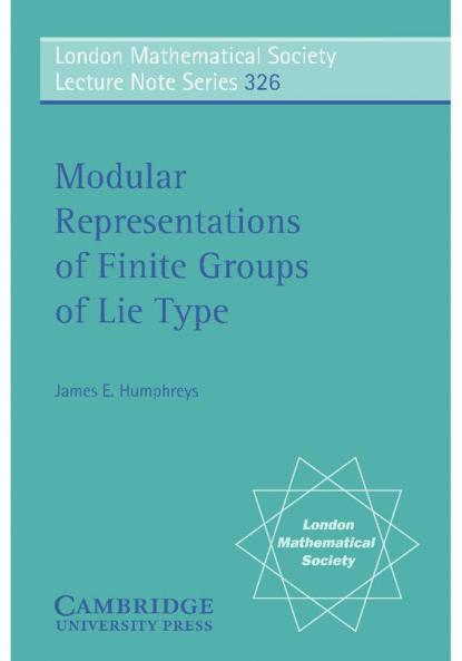 Modular Representations of Finite Groups of Lie Type
