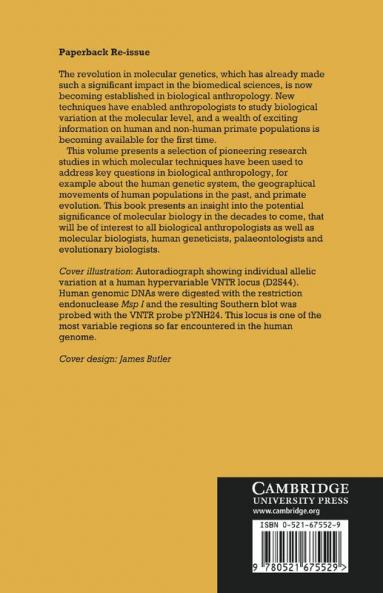 Molecular Applications in Biological Anthropology