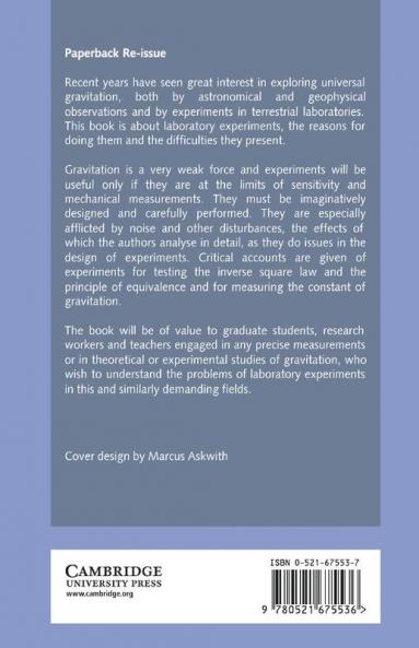 Gravitational Experiments in the Laboratory