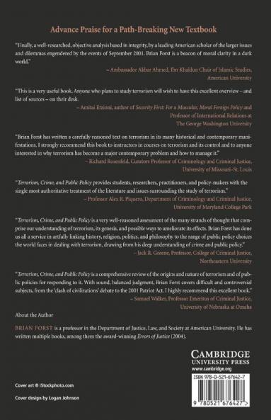 Terrorism Crime and Public Policy