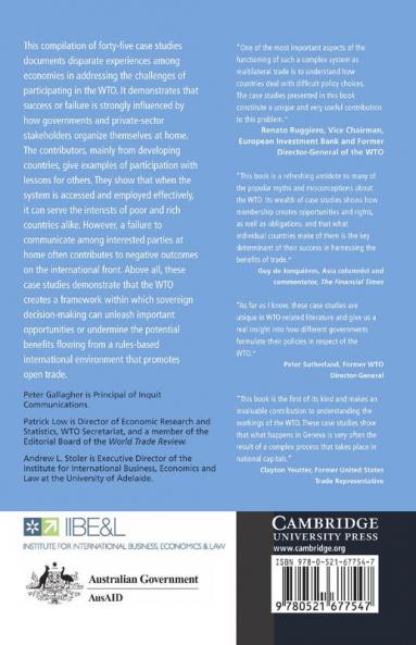 Managing the Challenges of WTO Participation