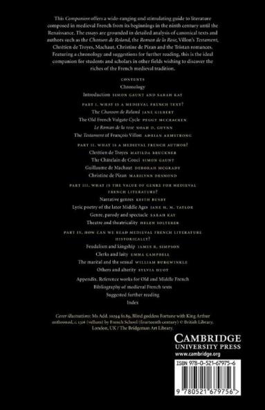 The Cambridge Companion to Medieval French Literature
