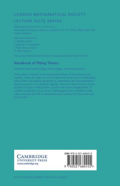 Handbook of Tilting Theory