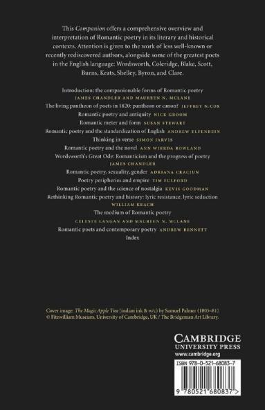 The Cambridge Companion to British Romantic Poetry