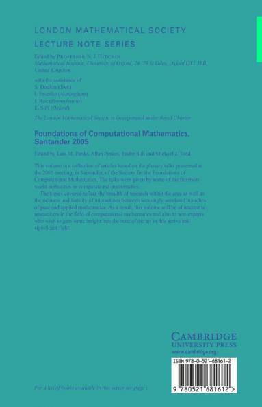 Foundations of Computational Mathematics Santander