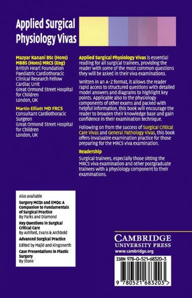 Applied Surgical Physiology Vivas