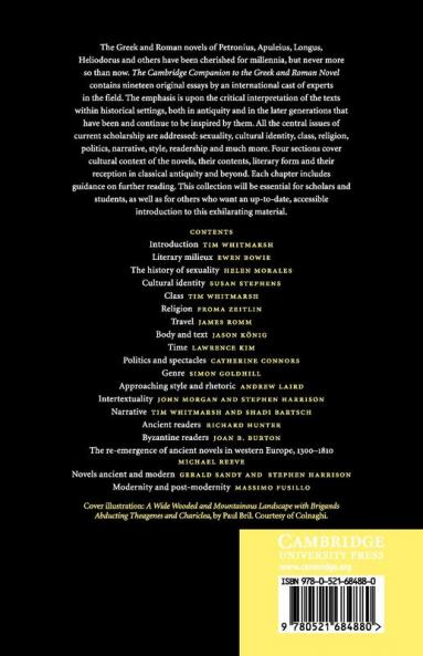 The Cambridge Companion to the Greek and Roman Novel