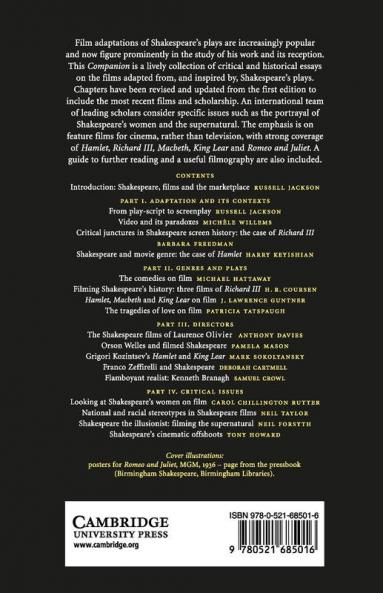 The Cambridge Companion to Shakespeare on Film