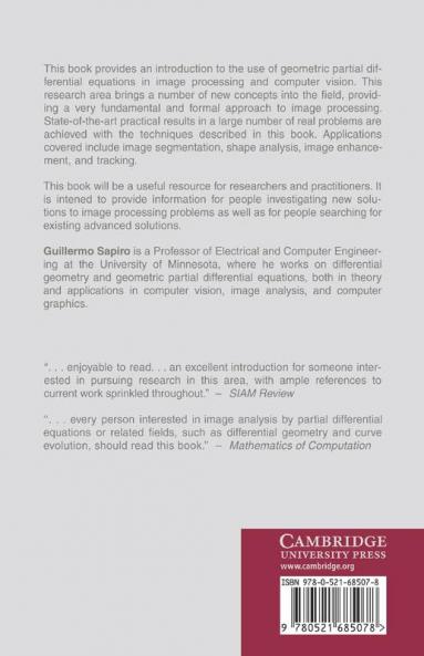 Geometric Partial Differential Equations and Image Analysis