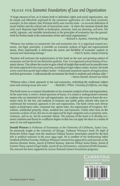 Economic Foundations of Law and Organization