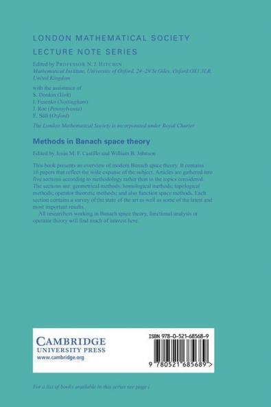 Methods in Banach Space Theory