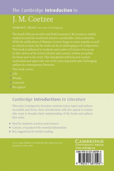 Cambridge Introduction to J. M. Coetzee