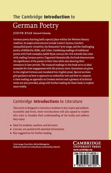 The Cambridge Introduction to German Poetry