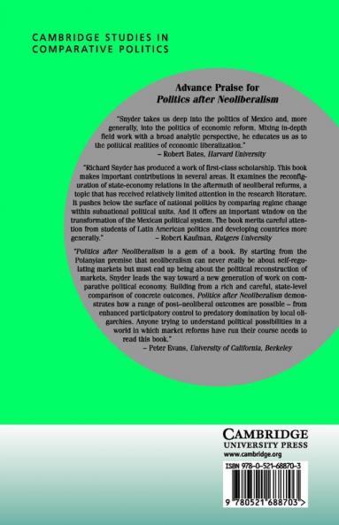 Politics after Neoliberalism