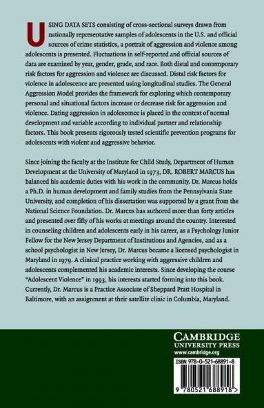 Aggression and Violence in Adolescence