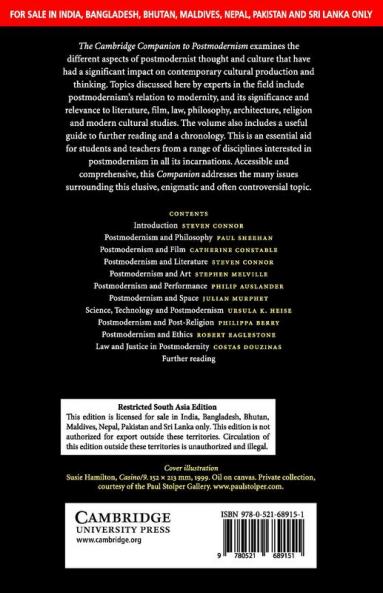 THE CAMBRIDGE COMPANION TO POSTMODERNISM (SOUTH ASIA EDITION)
