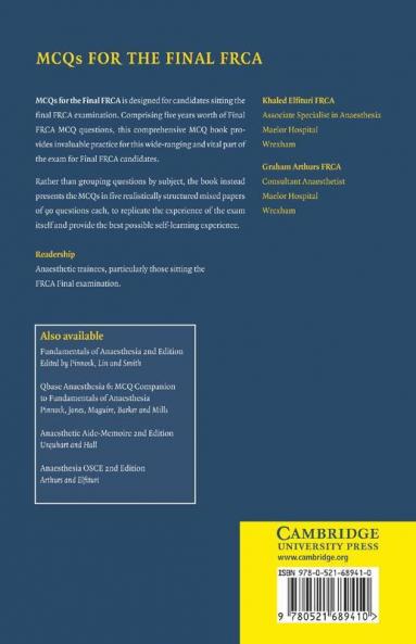 McQs for the Final Frca