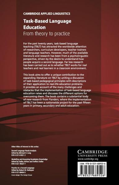 Task-Based Language Education
