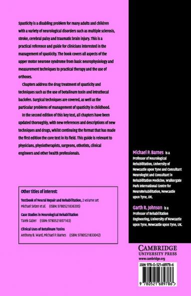 Upper Motor Neurone Syndrome and Spasticity