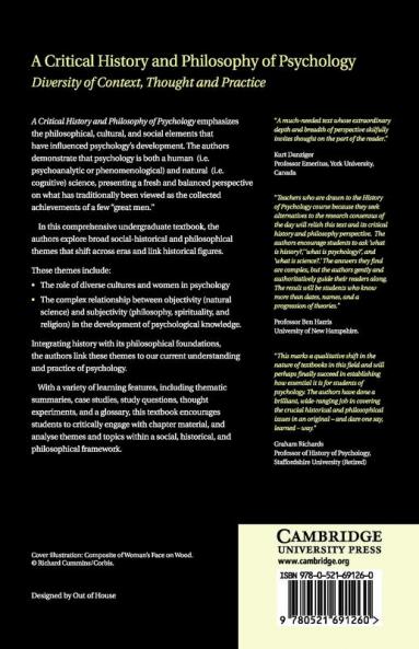 A Critical History and Philosophy of             Psychology