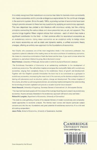 The Evolutionary Foundations of Economics